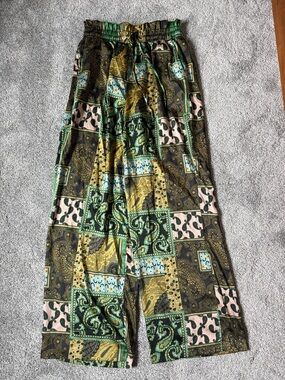 Free People Patch Things Up Wide Leg Lounge Pants